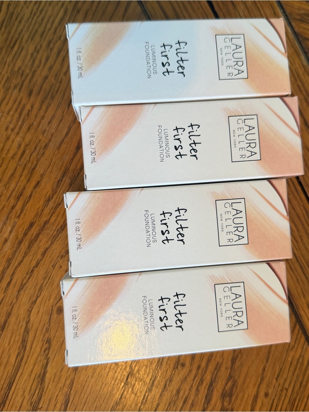 Laura Geller Filter First Luminous Foundation - Peachy Pink & Cream Packaging